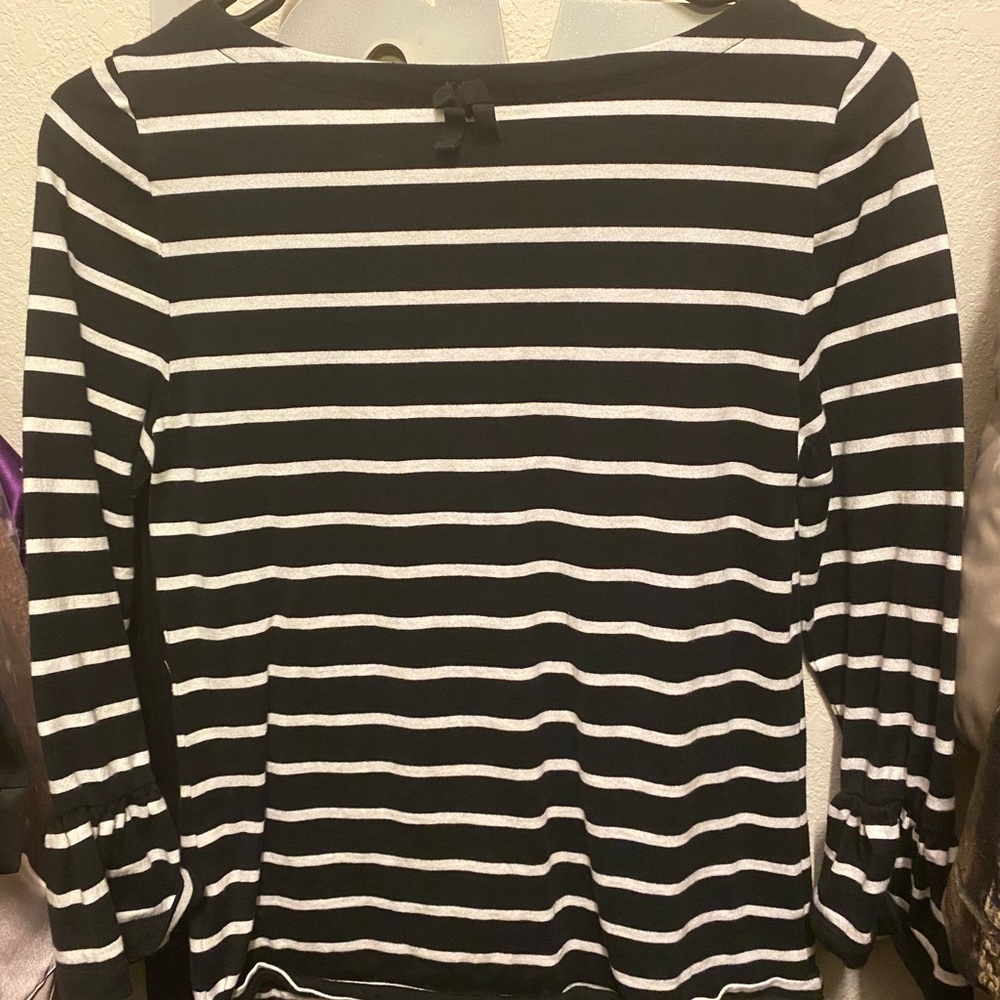 Kate Spade ♠️ bell sleeve striped blouse